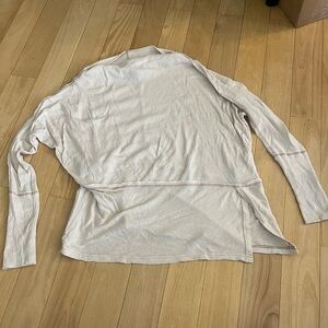 We The Free Cream Ribbed Top small oversized